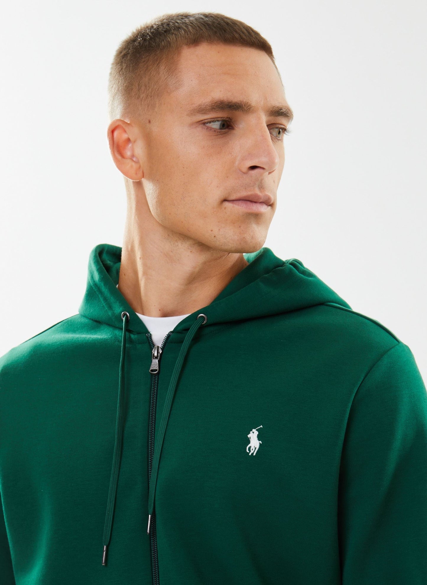 POLO RALPH LAUREN GREEN ZIP UP HOODIE