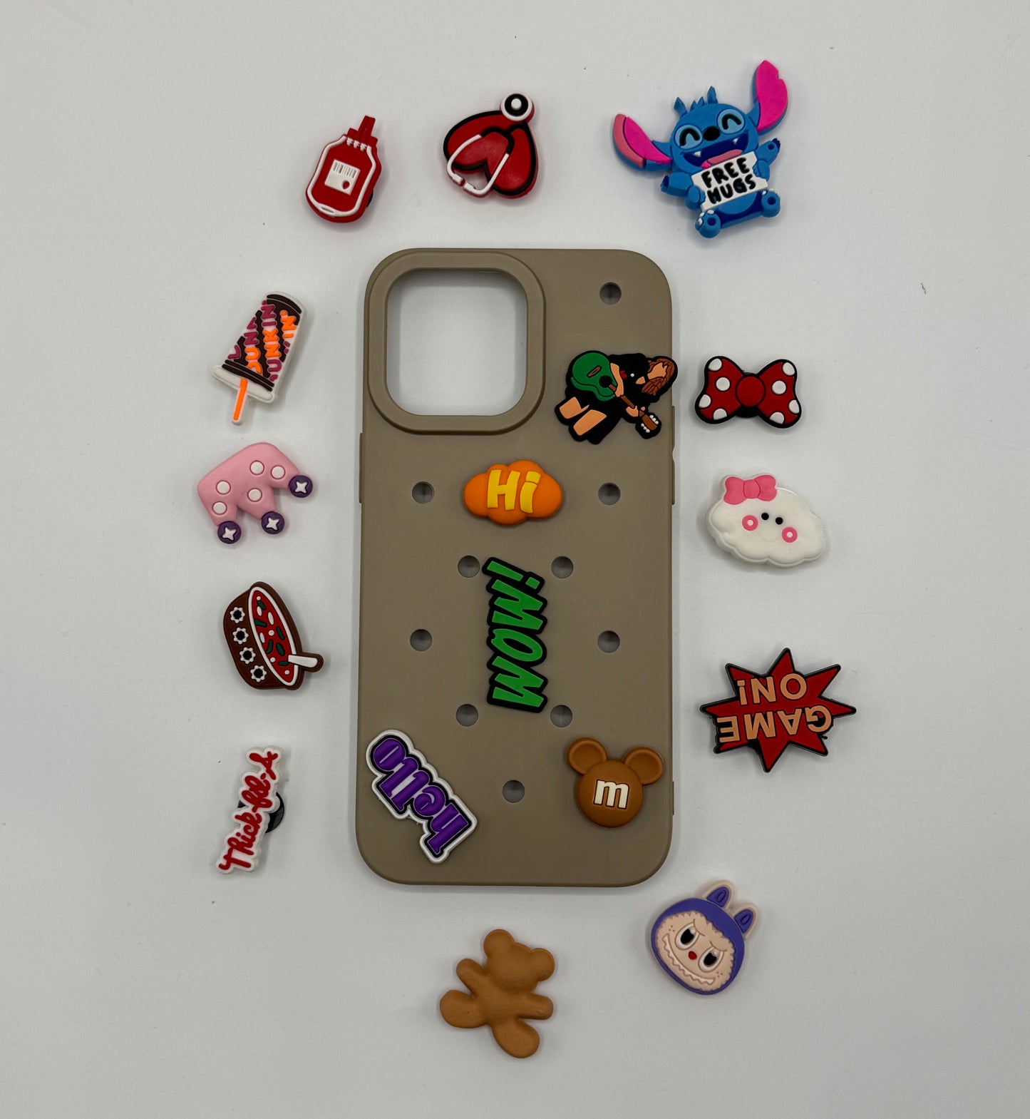 ANTICHOC CROCS IPHONE (PINS A VOTRE CHOIX)