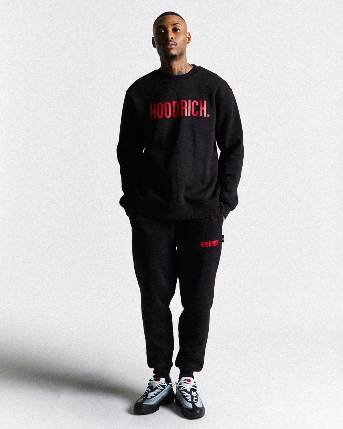Hoodrich OG Core Black/Red Tracksuit Original