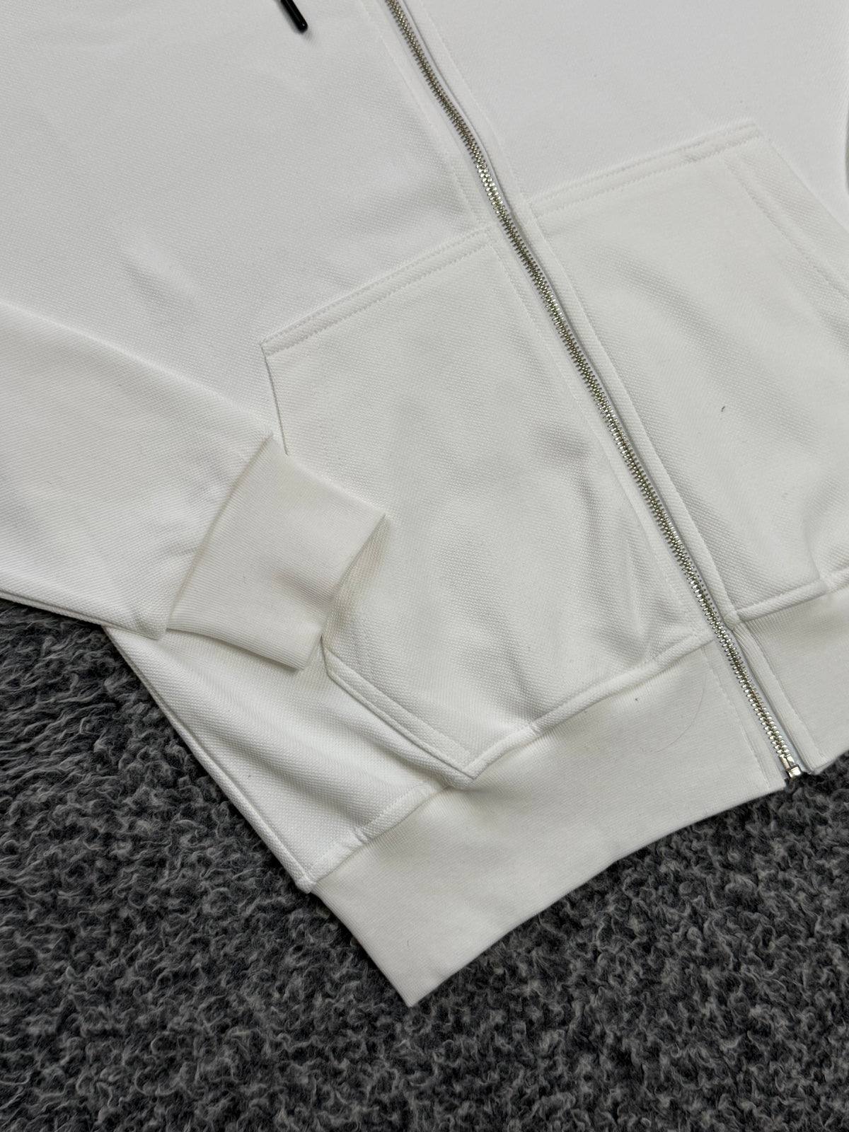 Ami Zip Up Hoodie White (TRIPLE A)