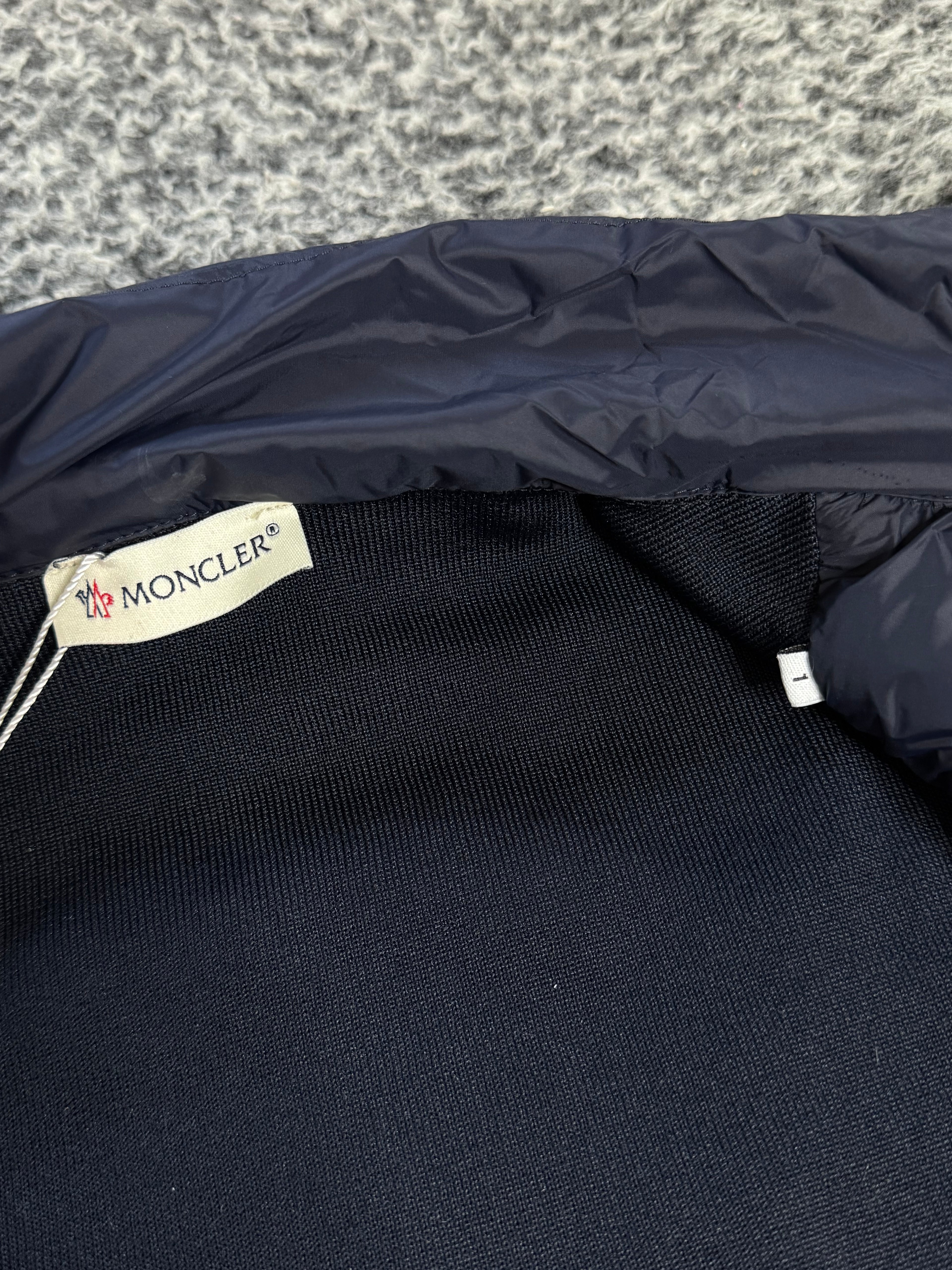 MONCLER CARDIGAN NAVY BLUE (TRIPLE A QUALITY)
