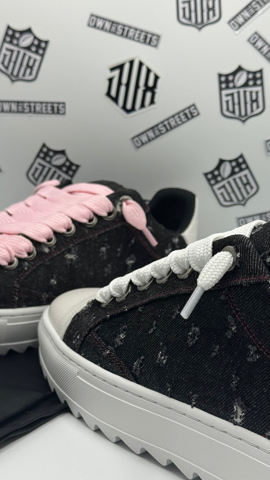 NUMERIS PINK DENIM SNEAKERS (VVHQ)