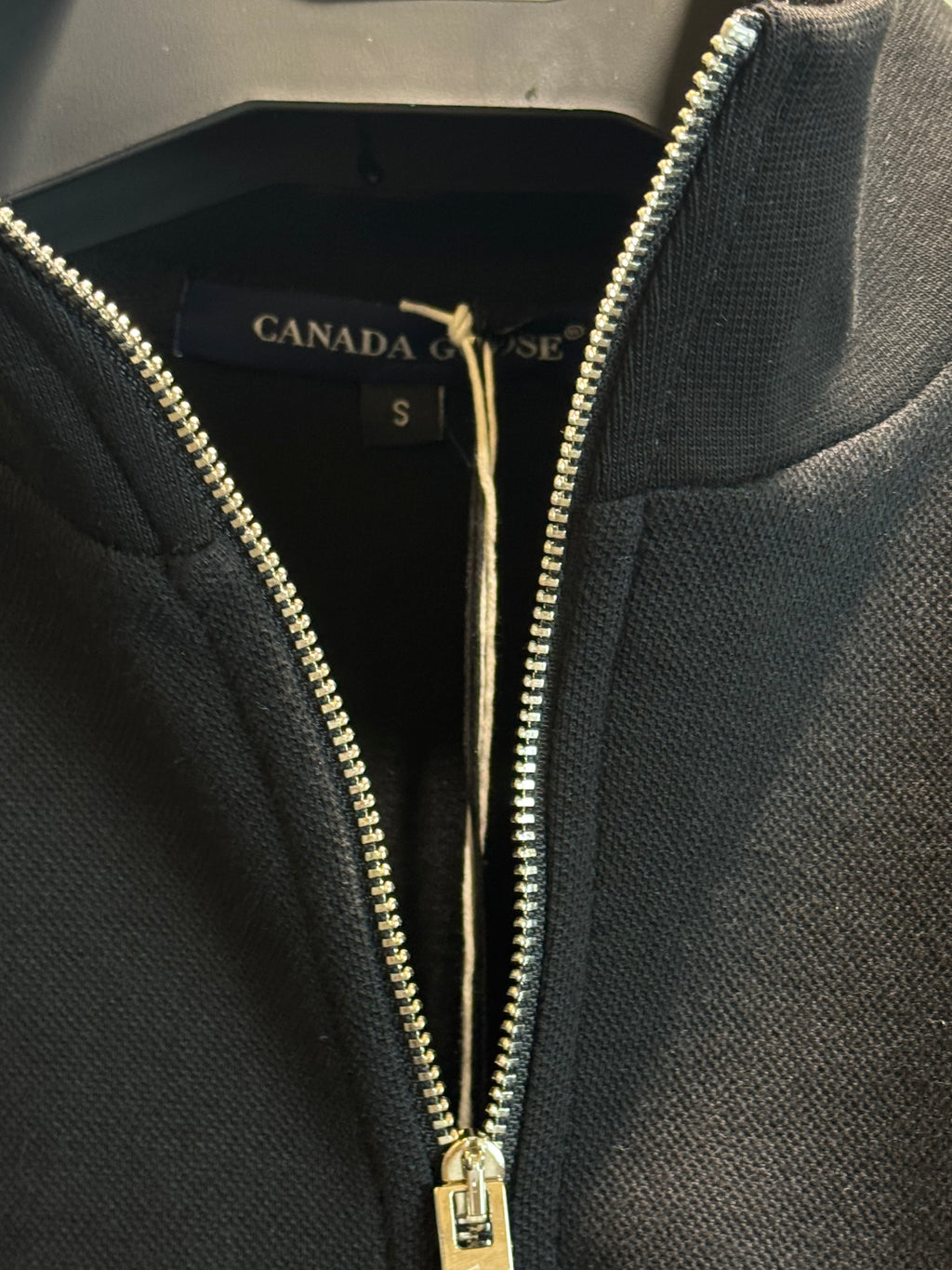 CANADA GOOSE 1/4 ZIP SWEATER BLACK (NFC CODE) HQ