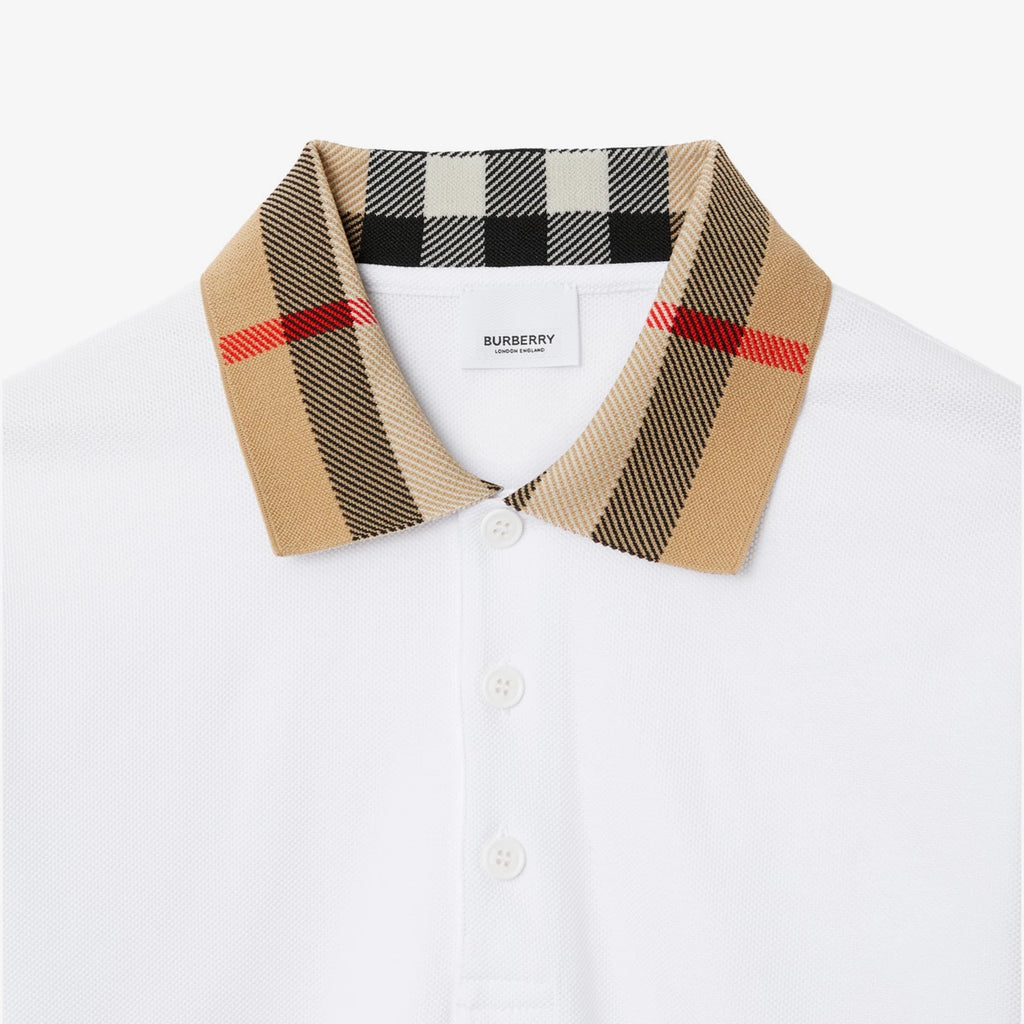 POLO BURBERRY WHITE ( TRIPLE A QUALITY ) (PHOTO RÈELE)