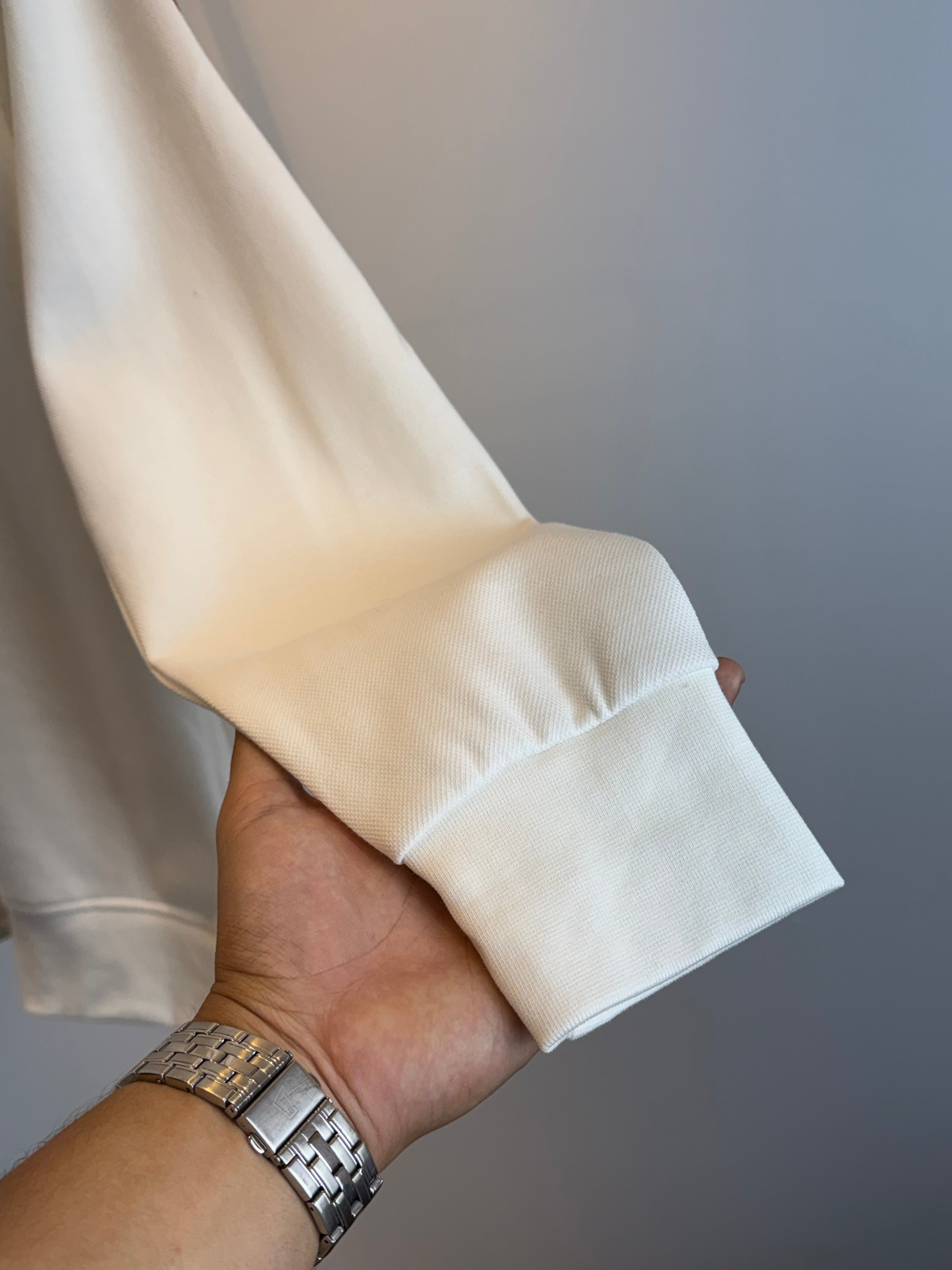 CANADA GOOSE 1/4 ZIP SWEATER WHITE (NFC CODE) HQ