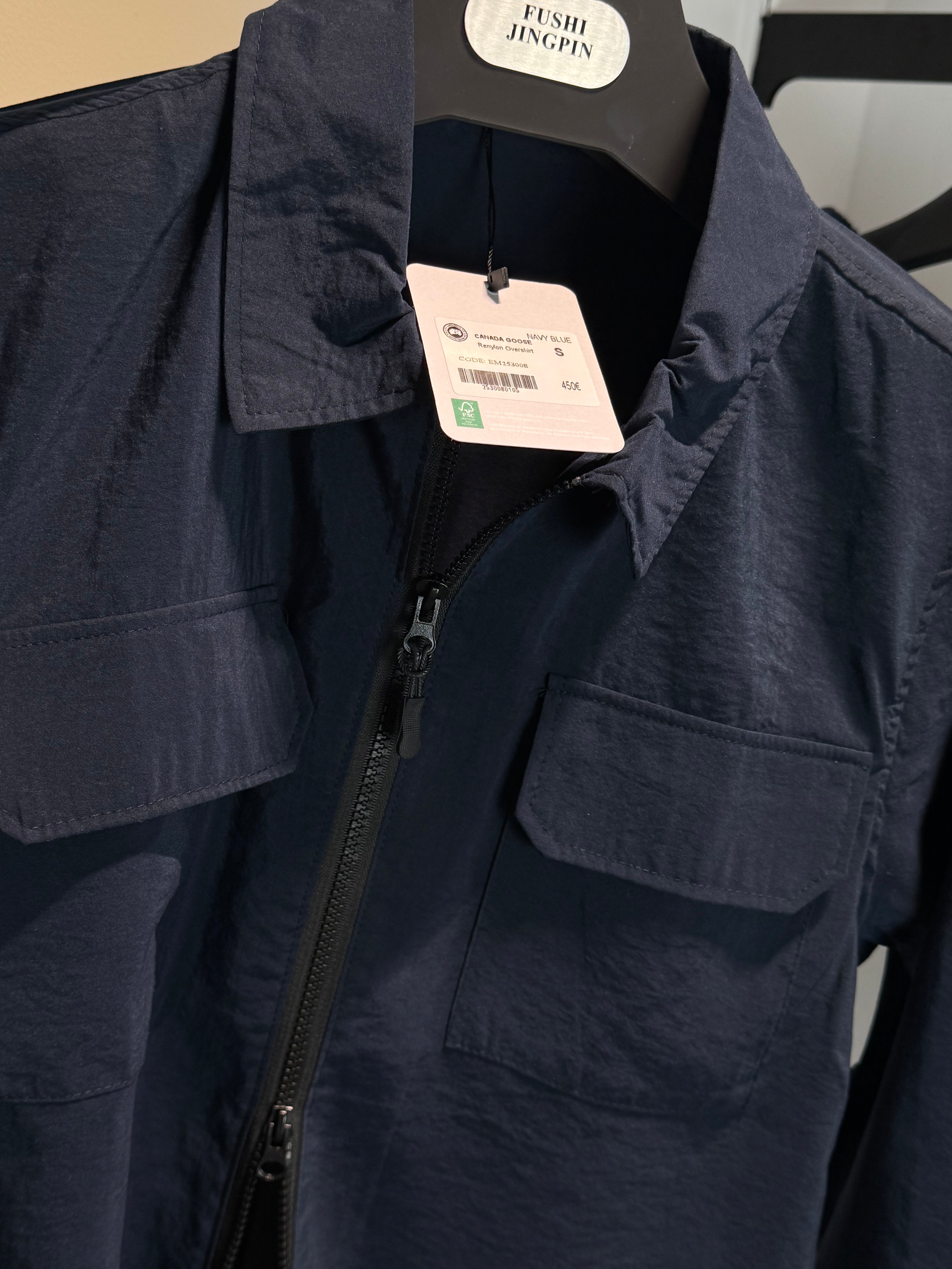 CANADA GOOSE BURNABY CHORE NAVY BLUE (REAL PICS) (1:1 QUALITY)