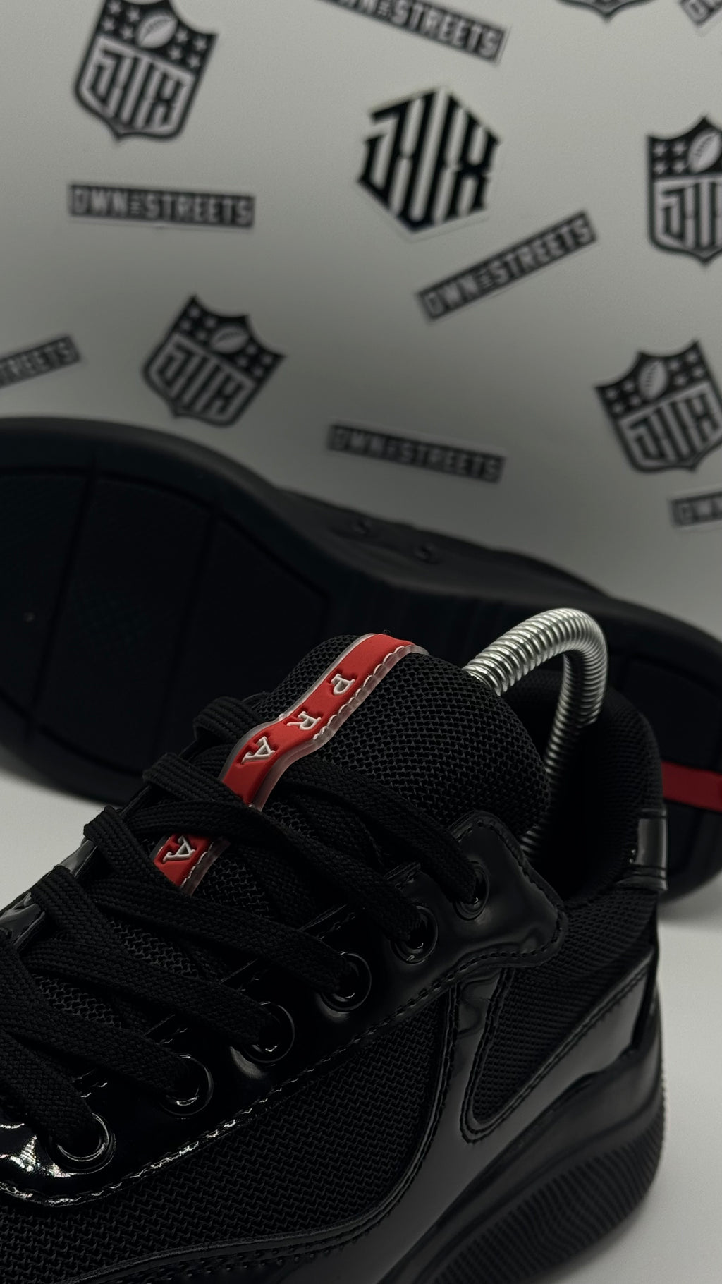 PRADA AMERICA’S CUP BLACK PATENT