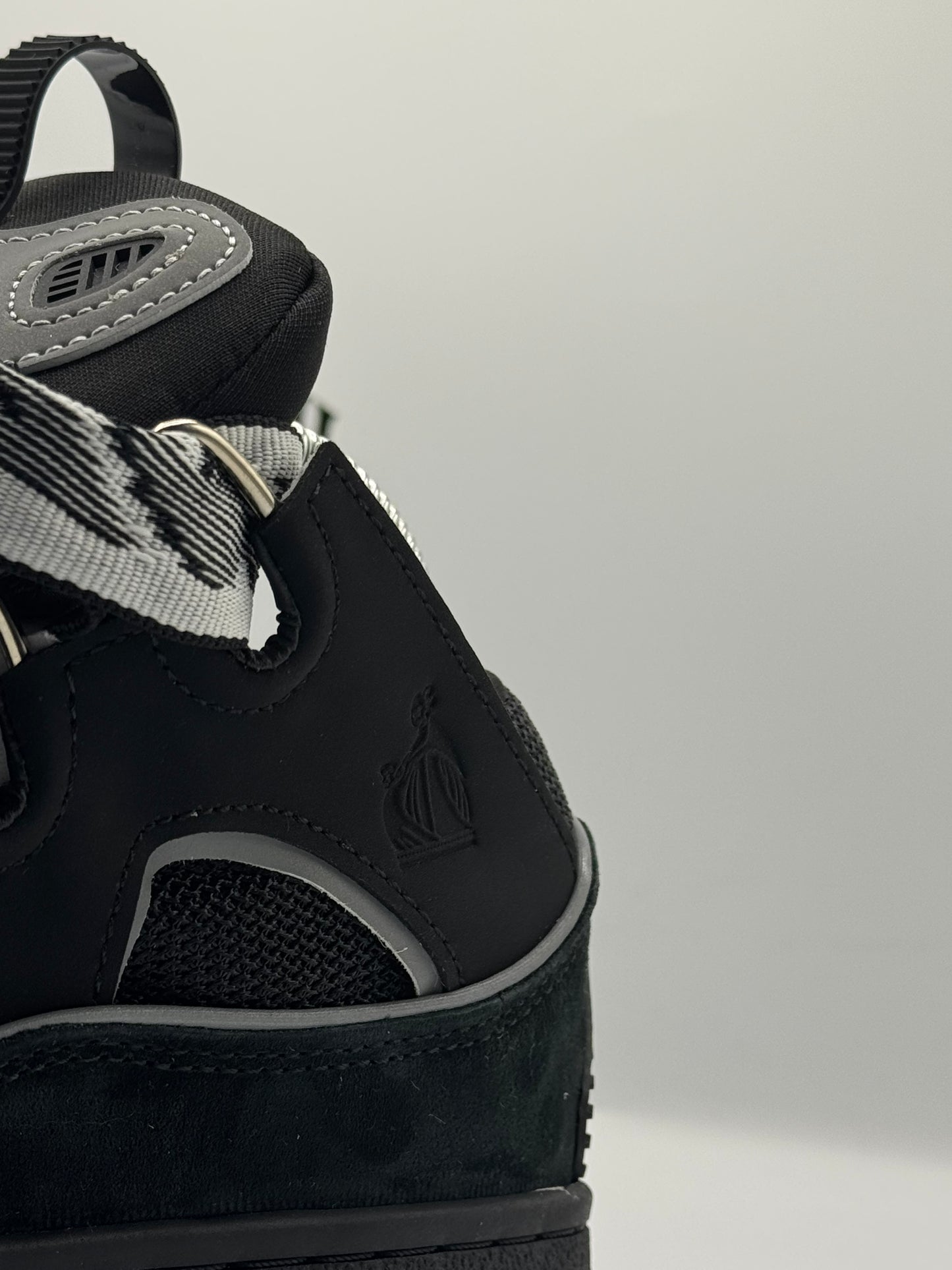 LANVIN CURB SNEAKERS BLACK GREY