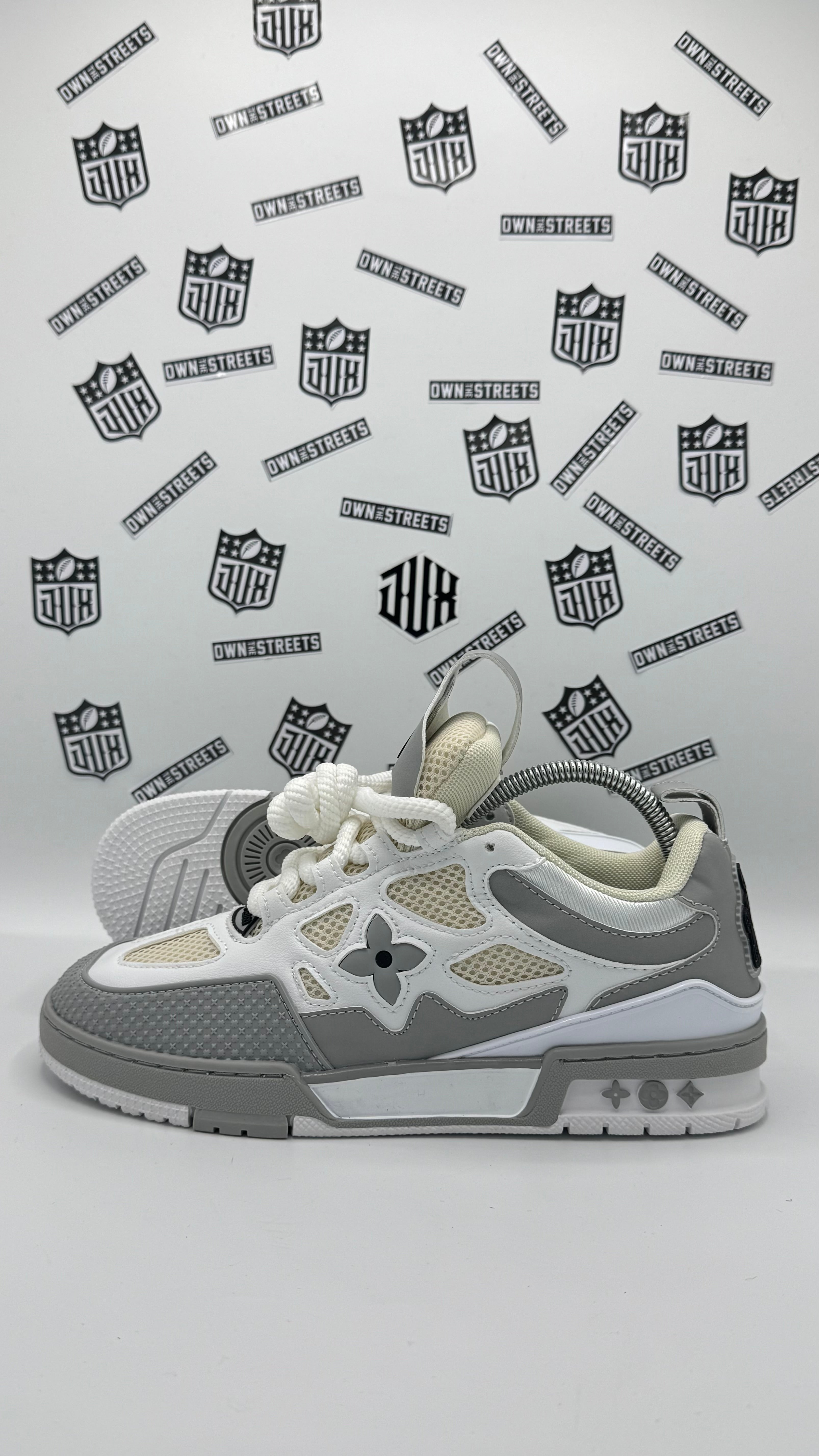 LV SKATE GREY WHITE (VERY VERY HIGH QUALITY)