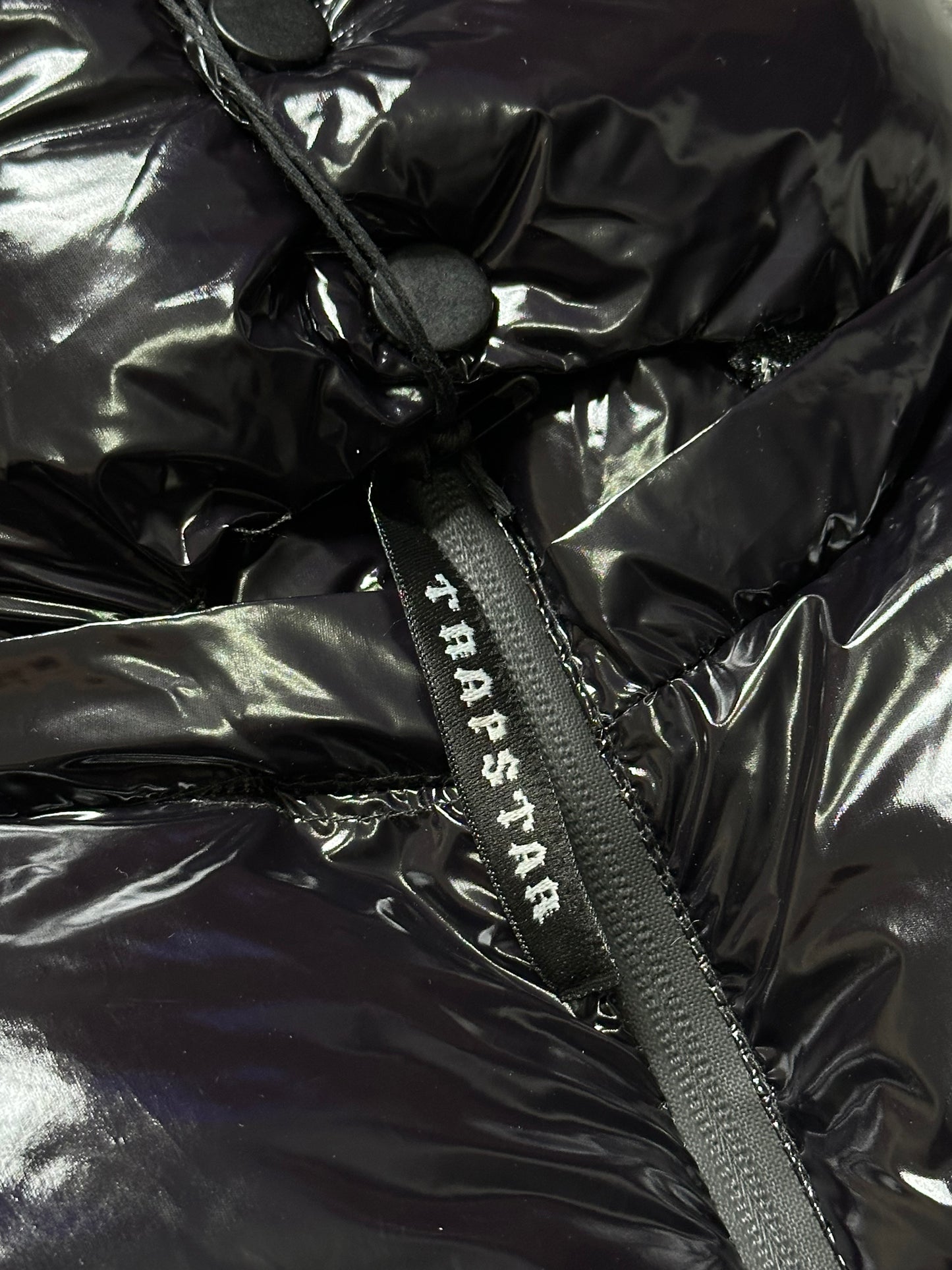 TRAPSTAR SHINY BLACK PUFFER JACKET