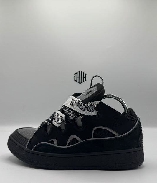 LANVIN CURB SNEAKERS BLACK GREY
