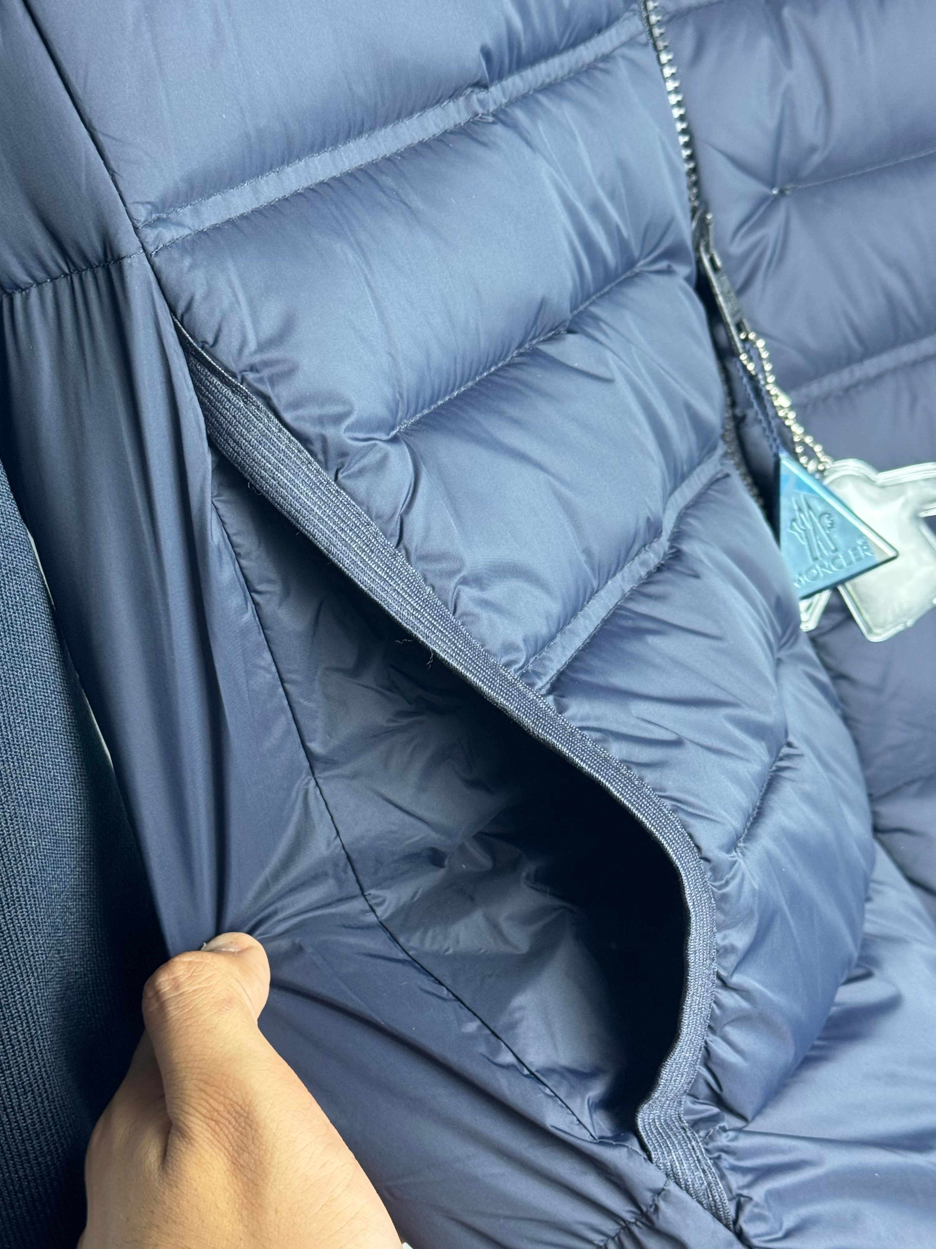 MONCLER CARDIGAN NAVY BLUE (TRIPLE A QUALITY)