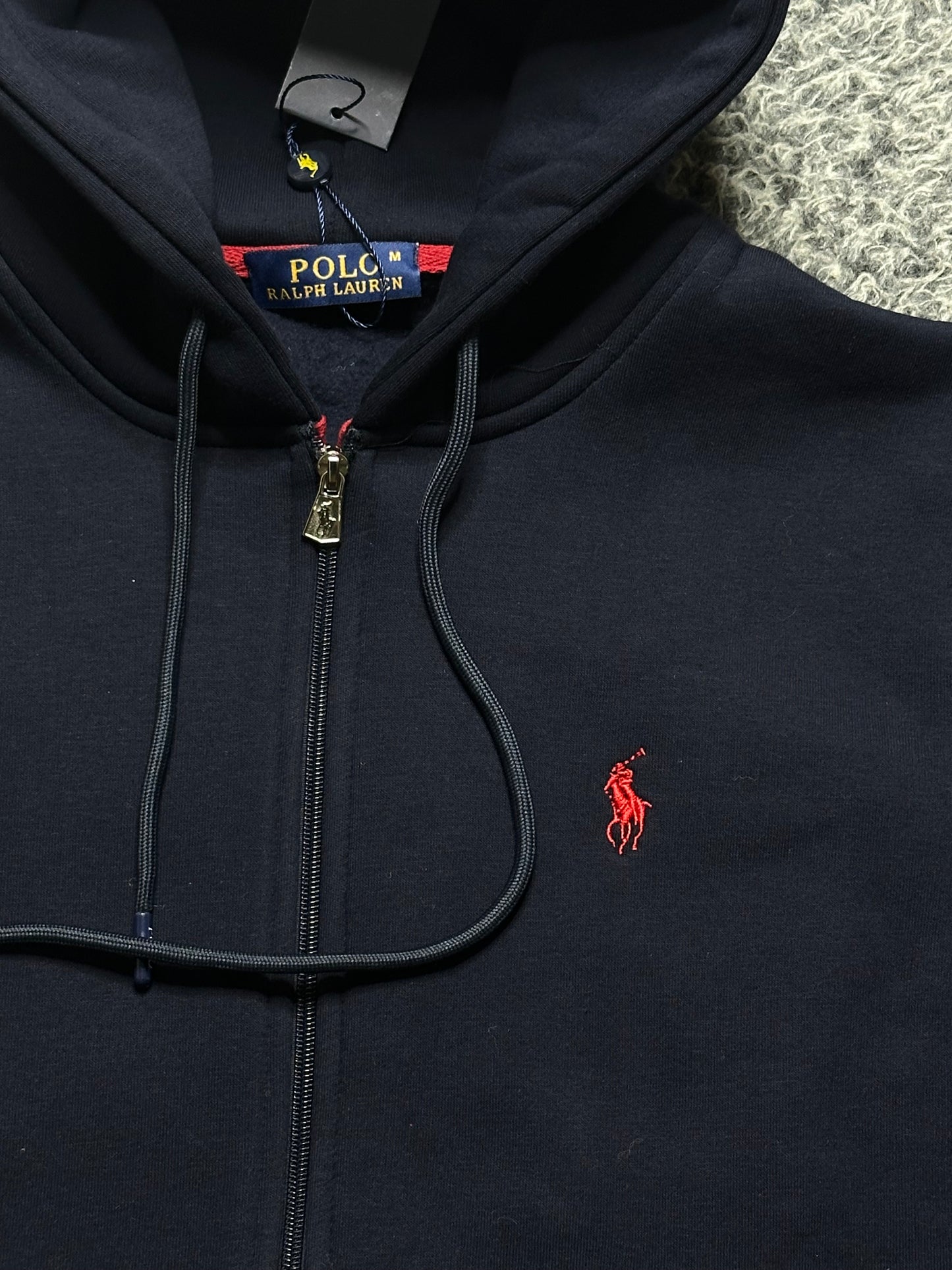 POLO RALPH LAUREN BLUE ZIP UP HOODIE