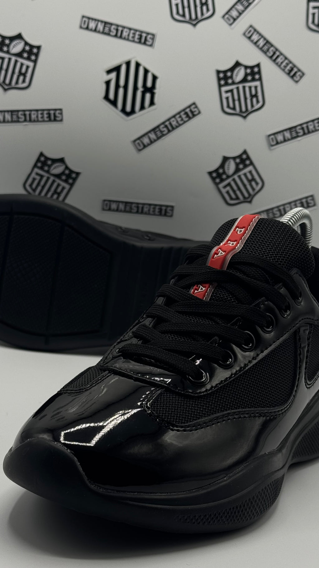 PRADA AMERICA’S CUP BLACK PATENT