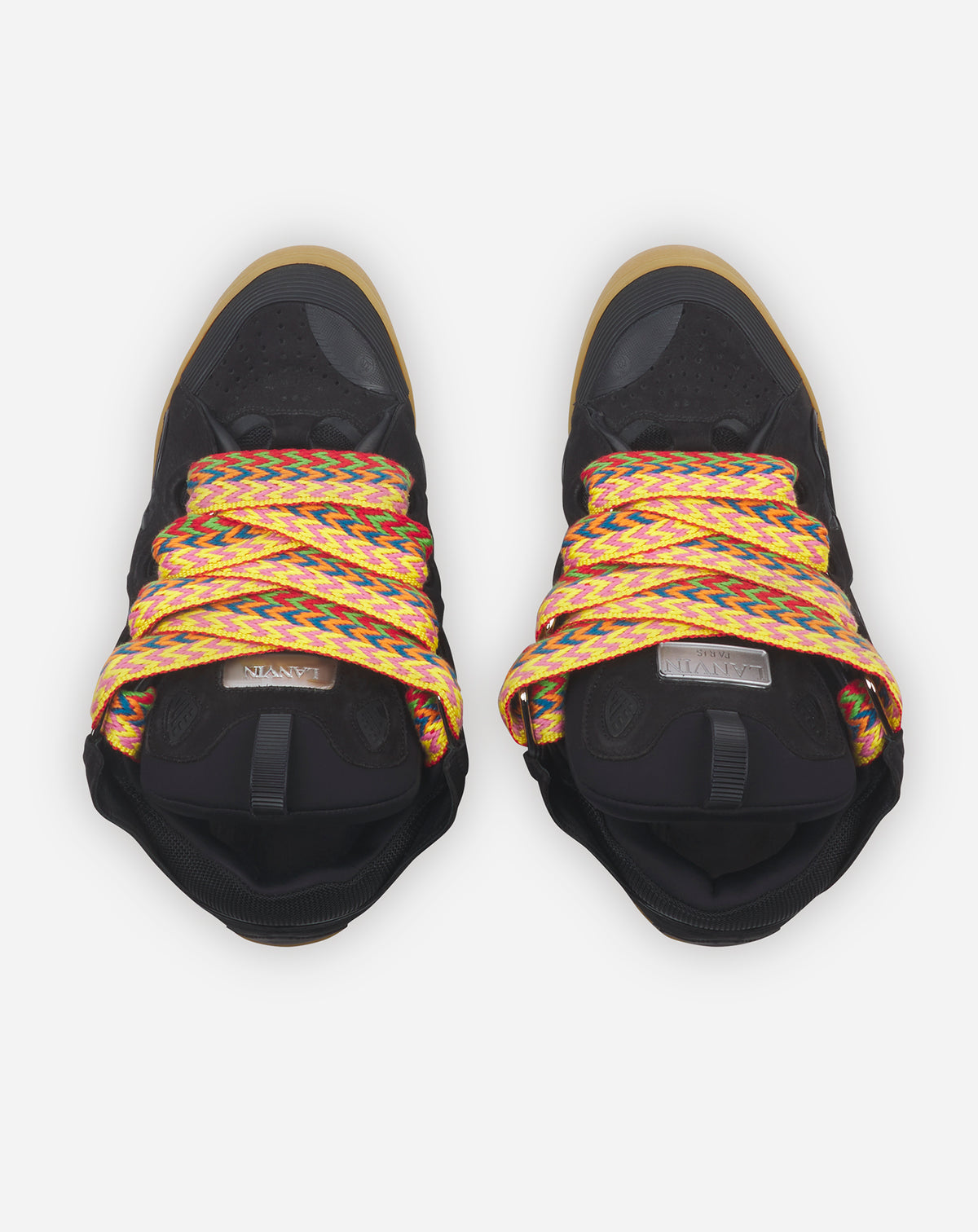 LANVIN CURB SNEAKERS BLACK GUM