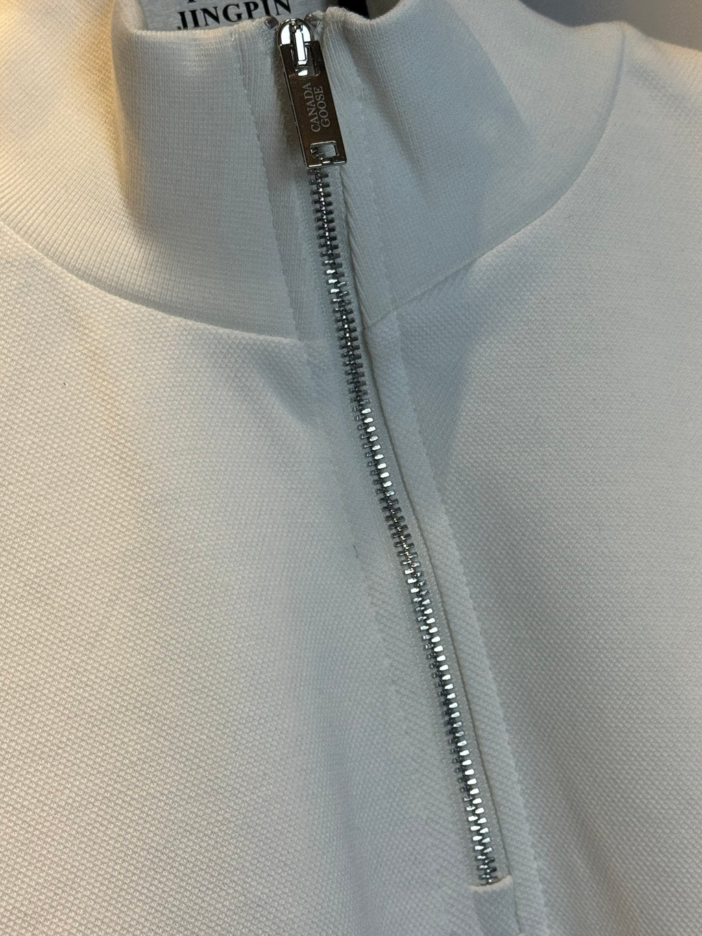 CANADA GOOSE 1/4 ZIP SWEATER WHITE (NFC CODE) HQ