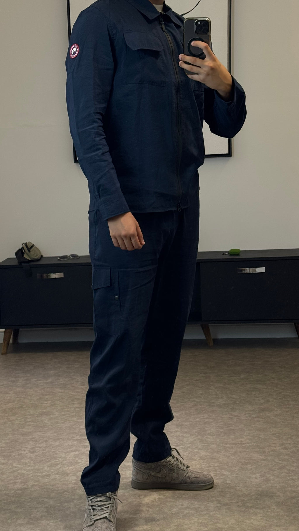 CANADA GOOSE BURNABY CHORE NAVY BLUE (REAL PICS) (1:1 QUALITY)