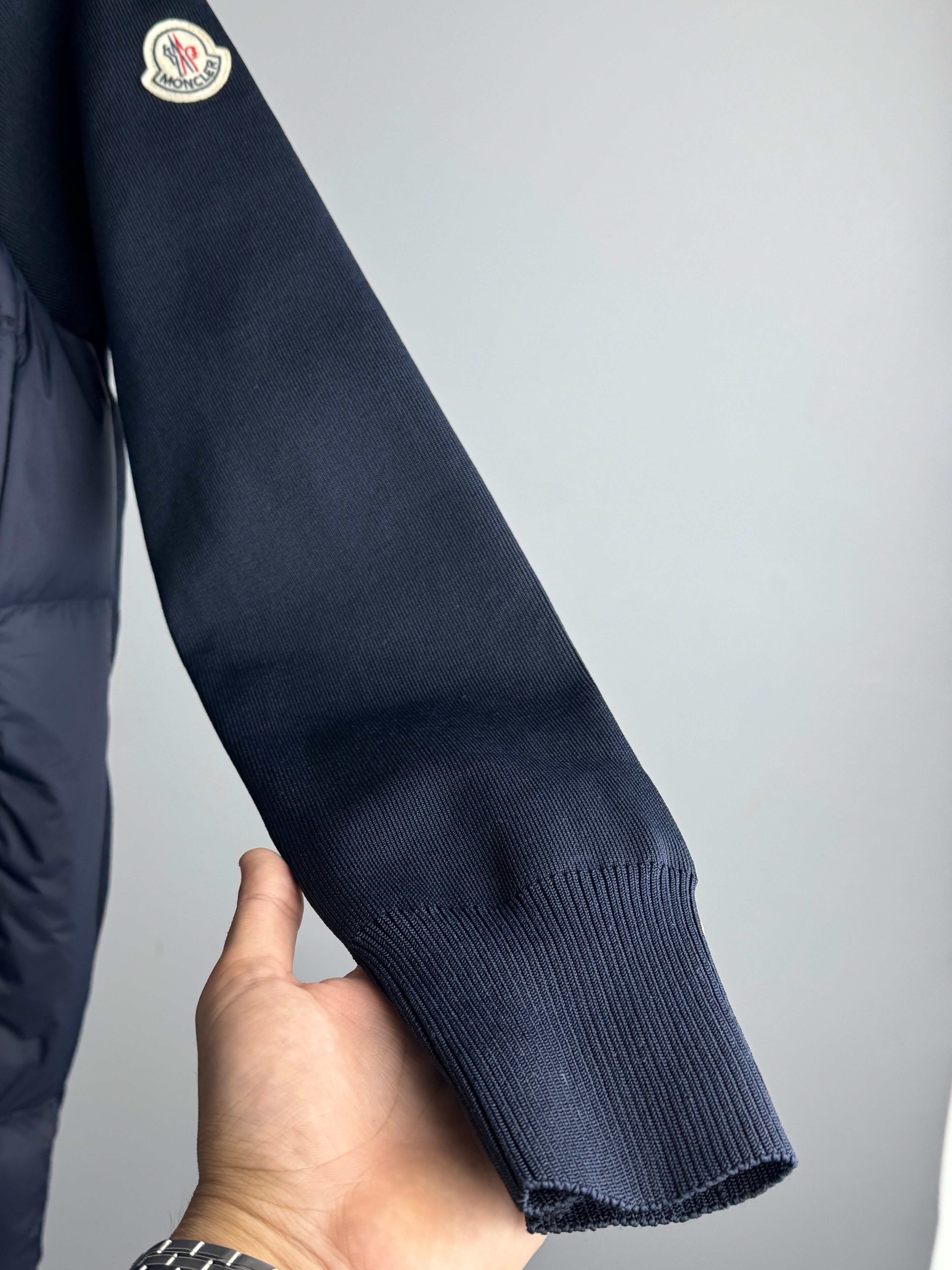 MONCLER CARDIGAN NAVY BLUE (TRIPLE A QUALITY)