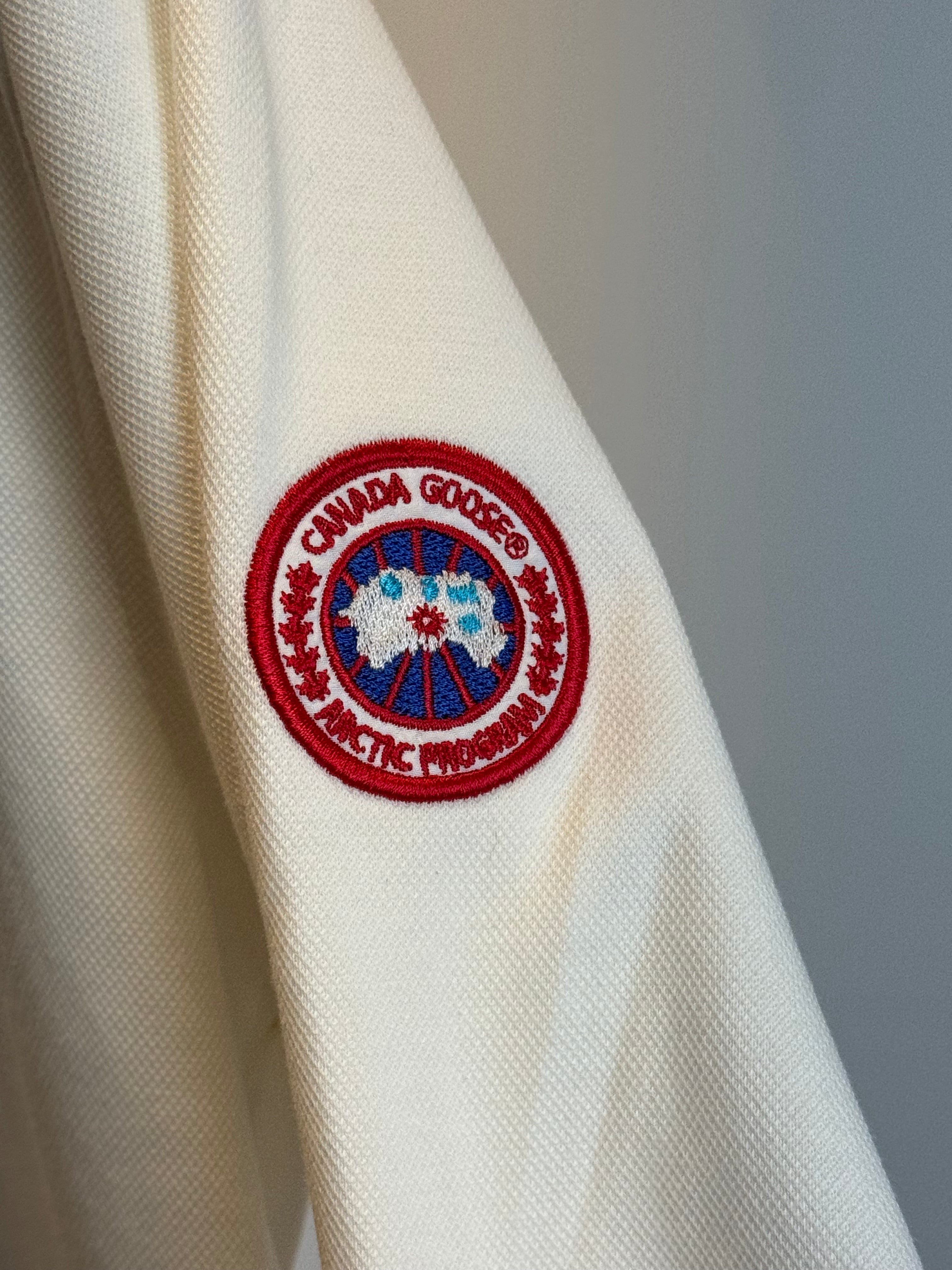 CANADA GOOSE 1/4 ZIP SWEATER WHITE (NFC CODE) HQ