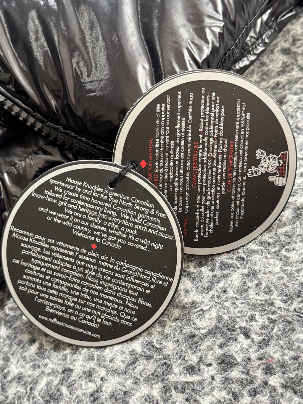 MOOSE KNUCKLES SHINY PUFFER JACKET 1:1 QUALITY