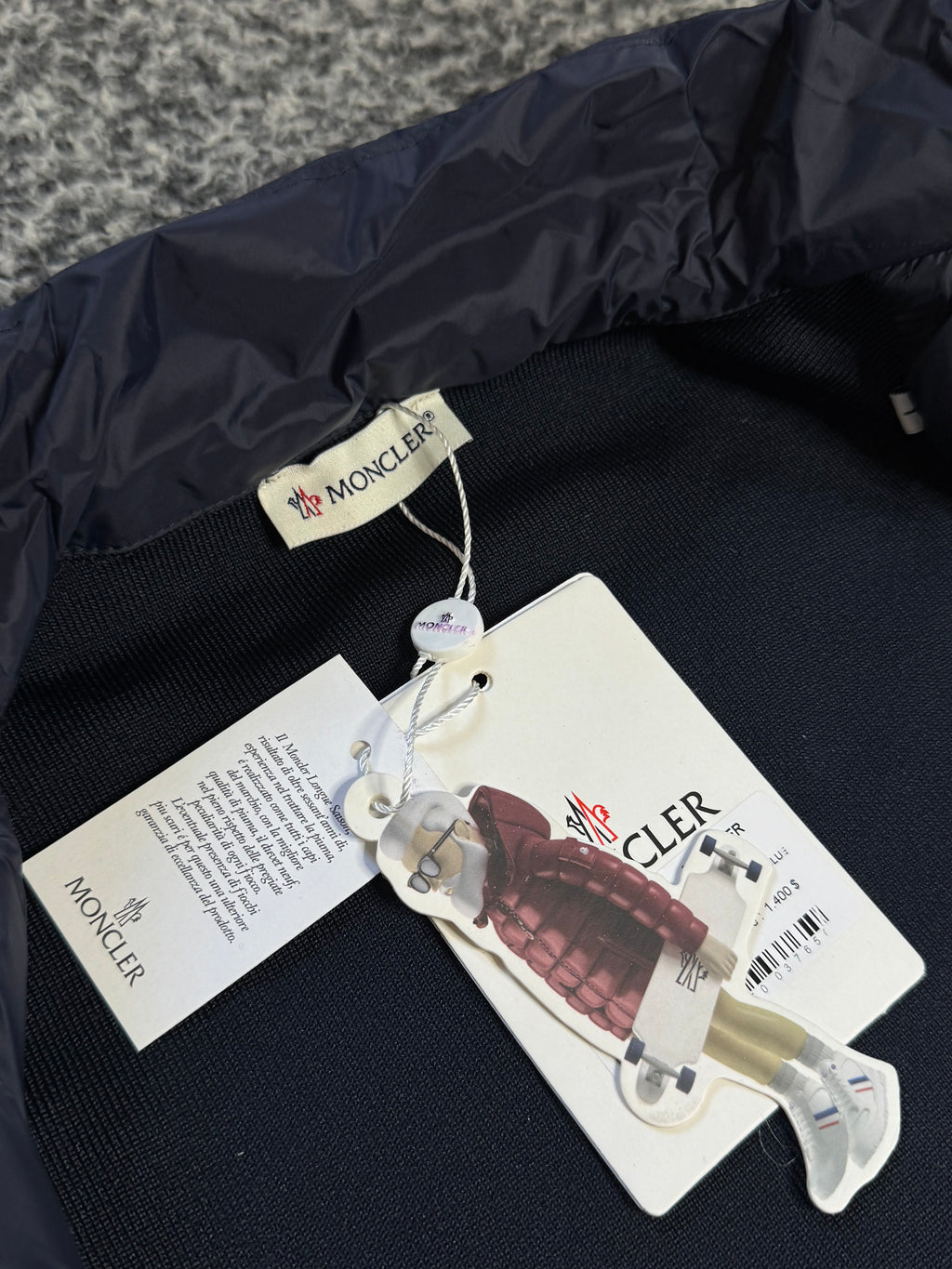 MONCLER CARDIGAN NAVY BLUE (TRIPLE A QUALITY)