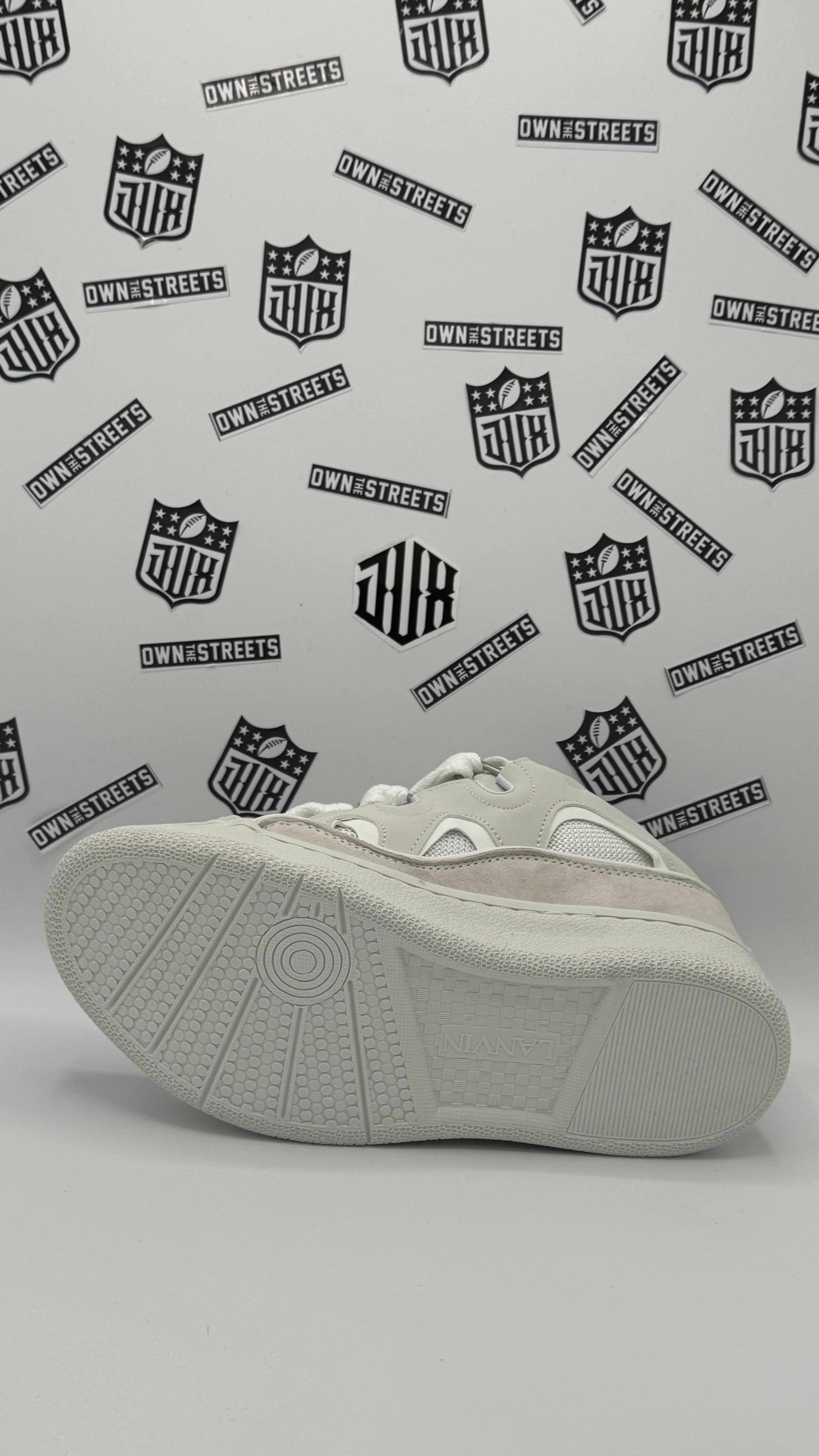 LANVIN CURB SNEAKERS WHITE CREAMY (VERY HIGH QUALITY)