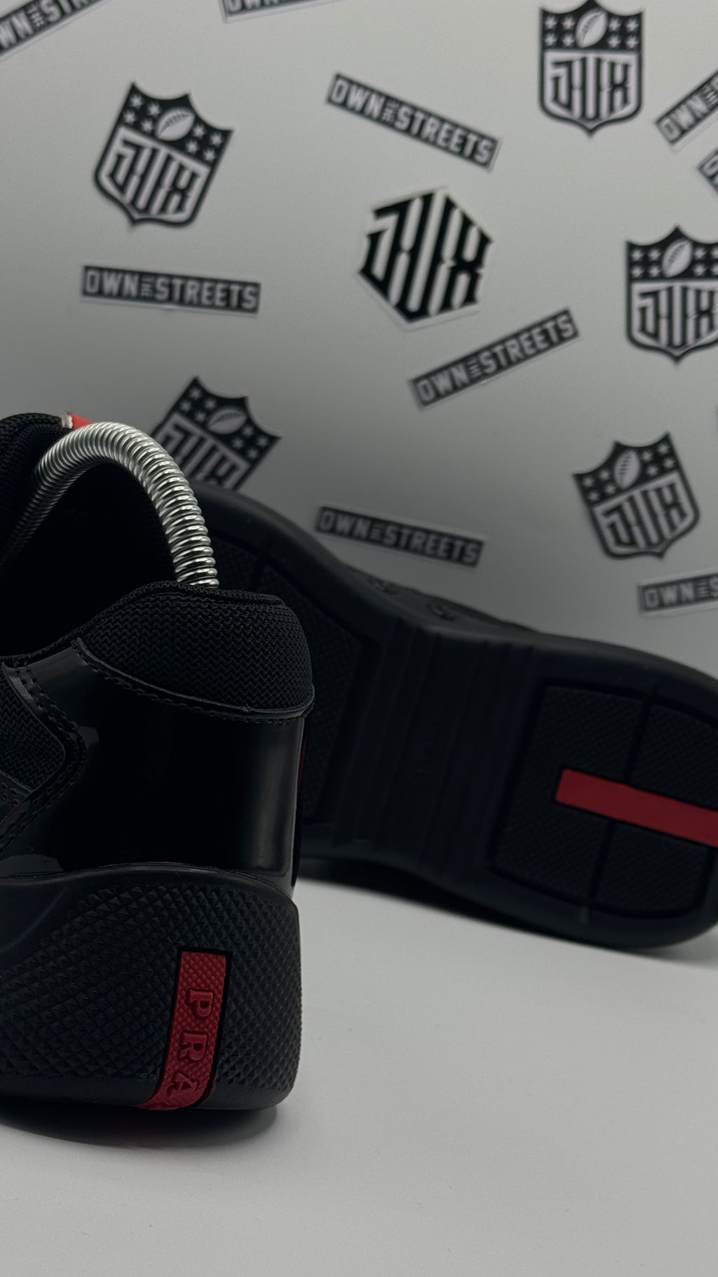 PRADA AMERICA’S CUP BLACK PATENT