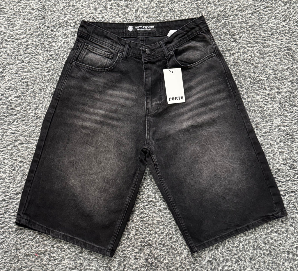 BAGGY SHORT JEANS LIGHT BLACK (ORIGINAL)