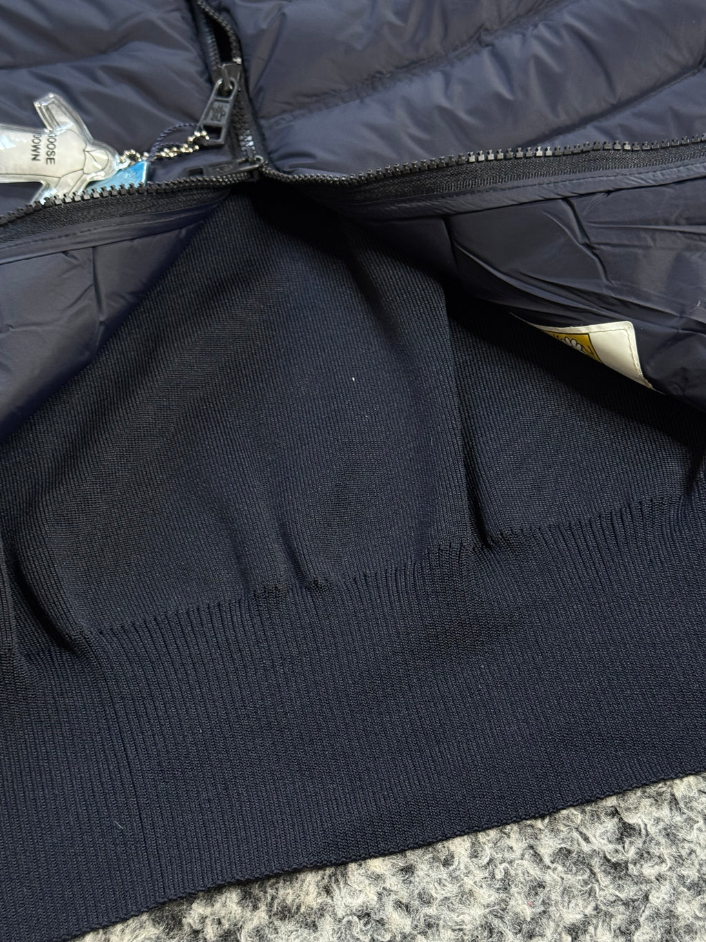 MONCLER CARDIGAN NAVY BLUE (TRIPLE A QUALITY)