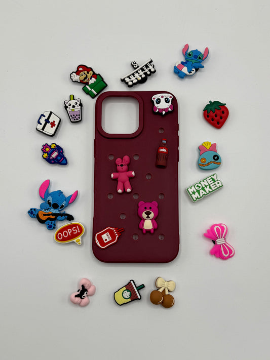ANTICHOC CROCS IPHONE (PINS A VOTRE CHOIX)