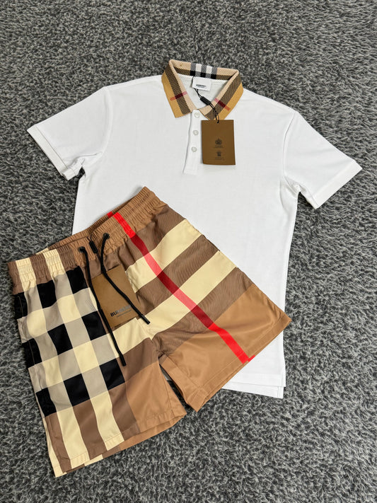 ENSEMBLE BURBERRY WHITE (TRIPLE A QUALITY)