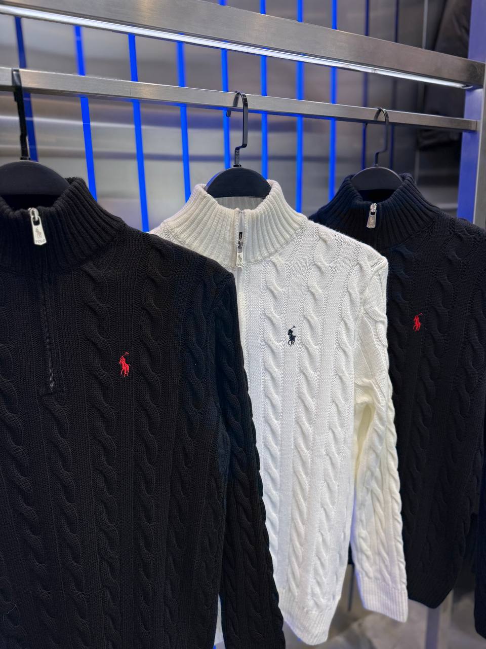 POLO RALPH LAUREN CABLE-KNIT BLACK (VERY HIGH QUALITY)