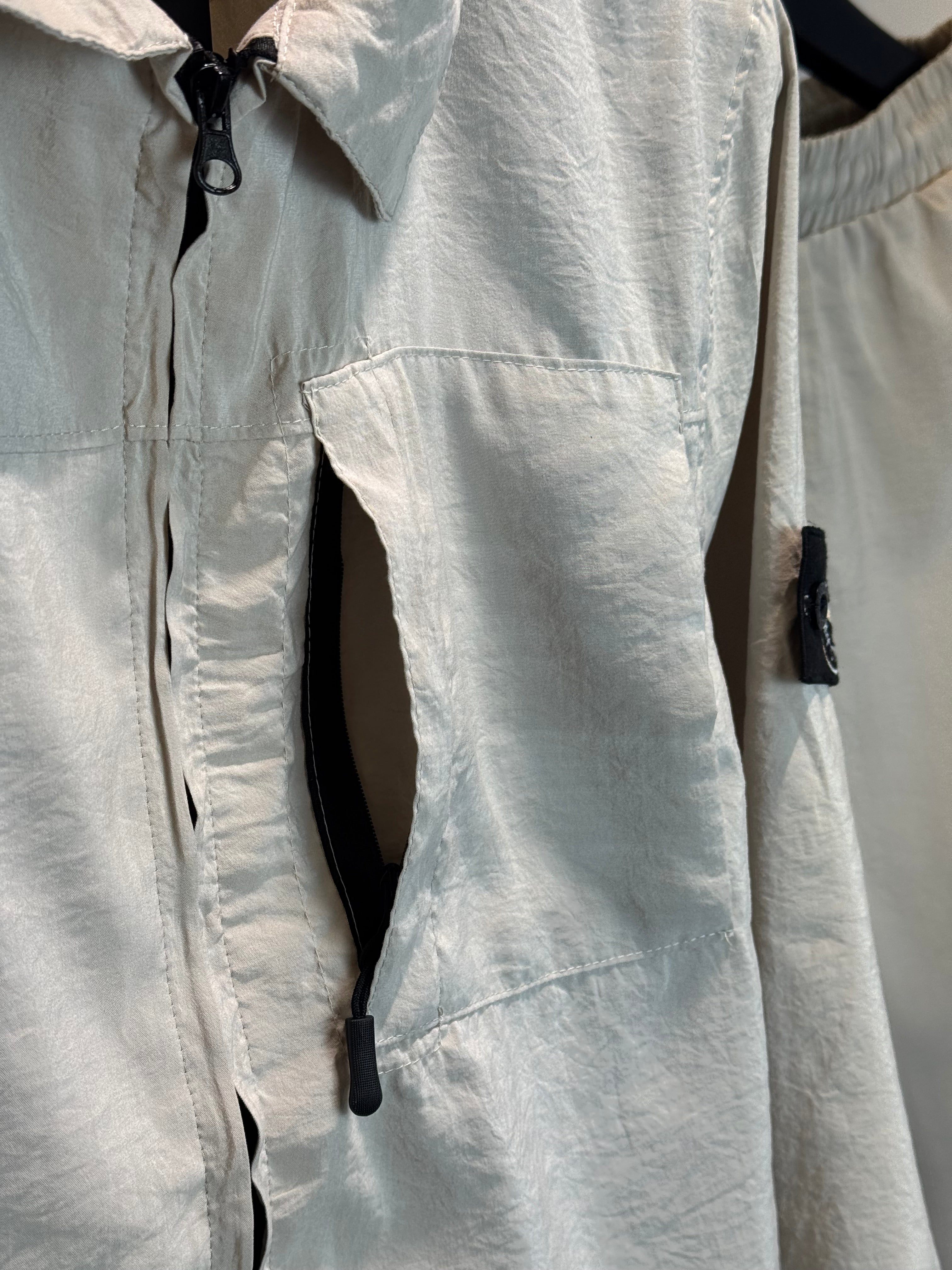 STONE ISLAND LIGHT TRACKSUIT CREAM (TRIPLE A QUALITY)