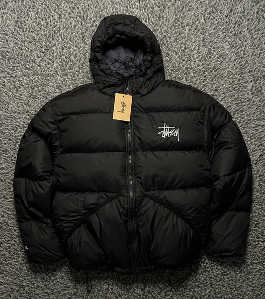 STUSSY PUFFER 800 BLACK JACKET