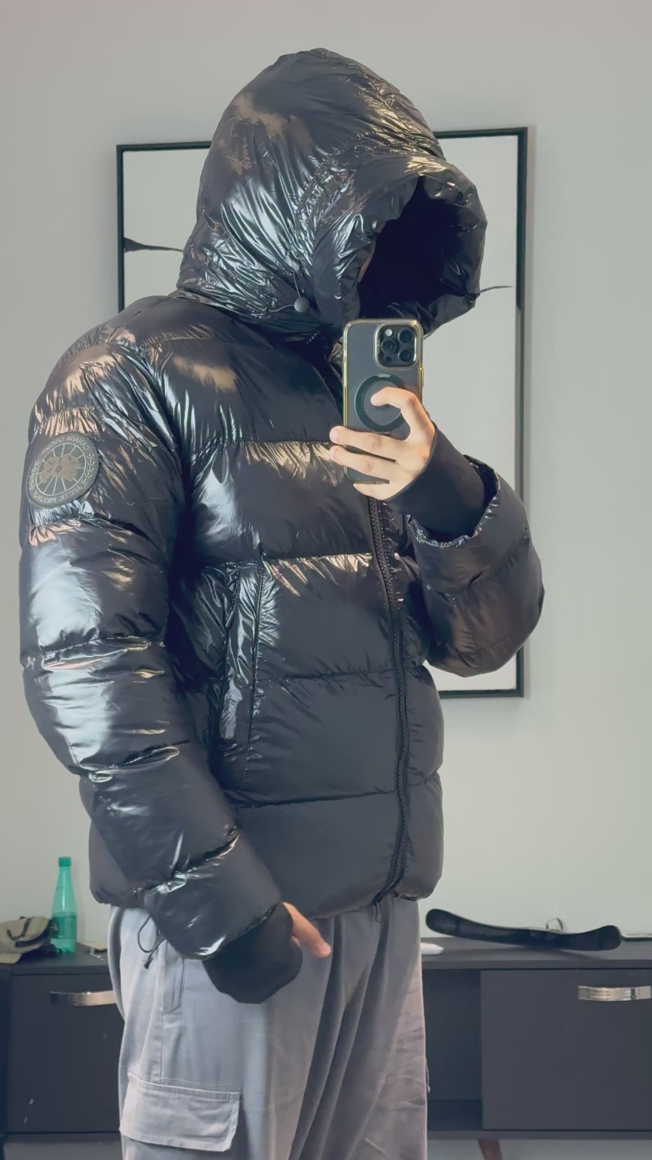 CANADA GOOSE CROFTON BLACK LABEL PUFFER JACKET (TRIPLE A QUALITY)