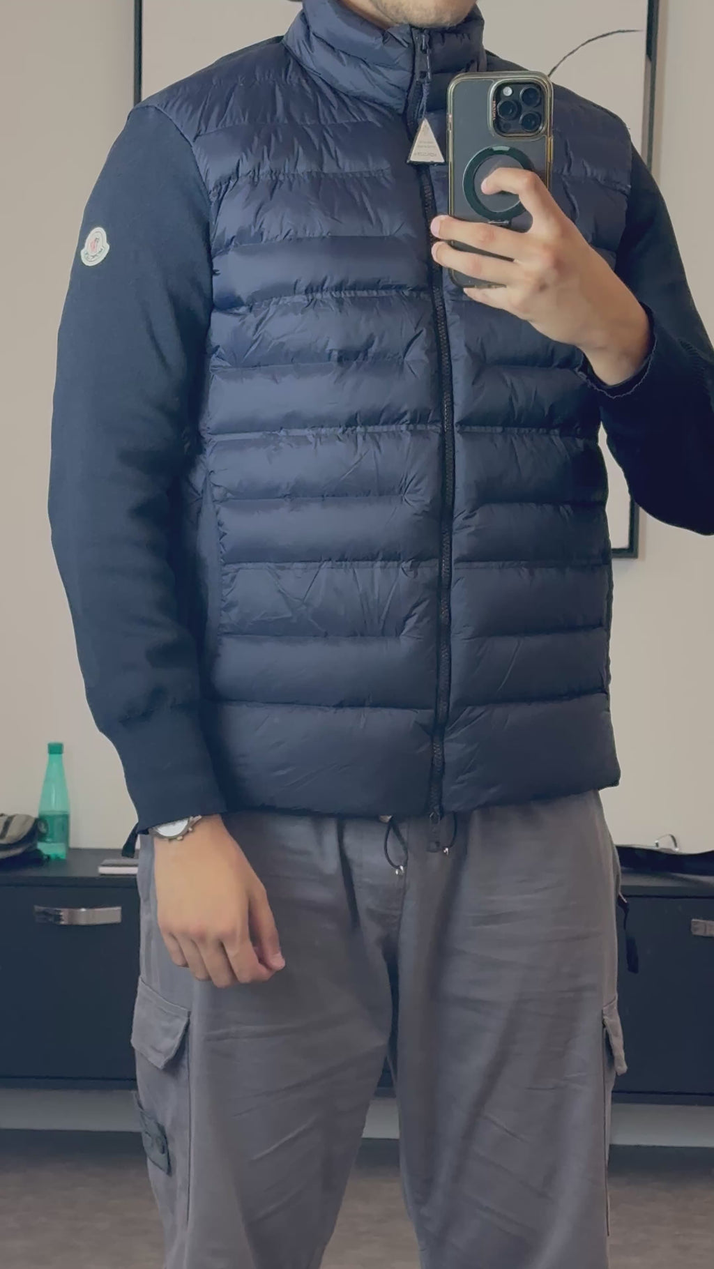 MONCLER CARDIGAN NAVY BLUE (TRIPLE A QUALITY)