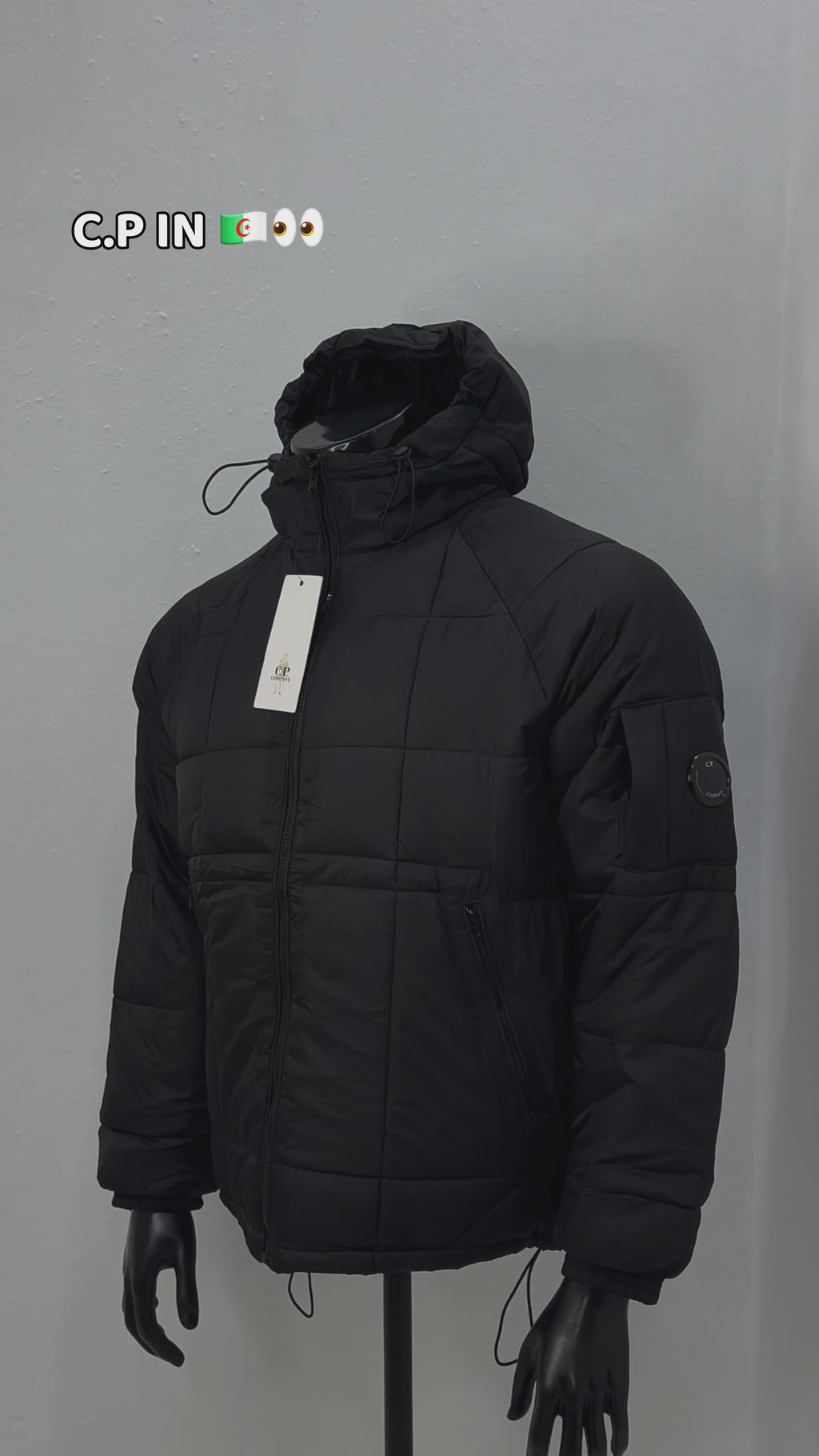 C.P. Company black quilted down JACKET